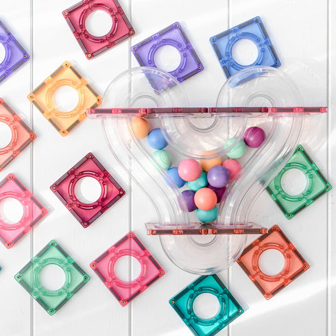 CONNETIX - 106 Piece Pastel Ball Run Pack